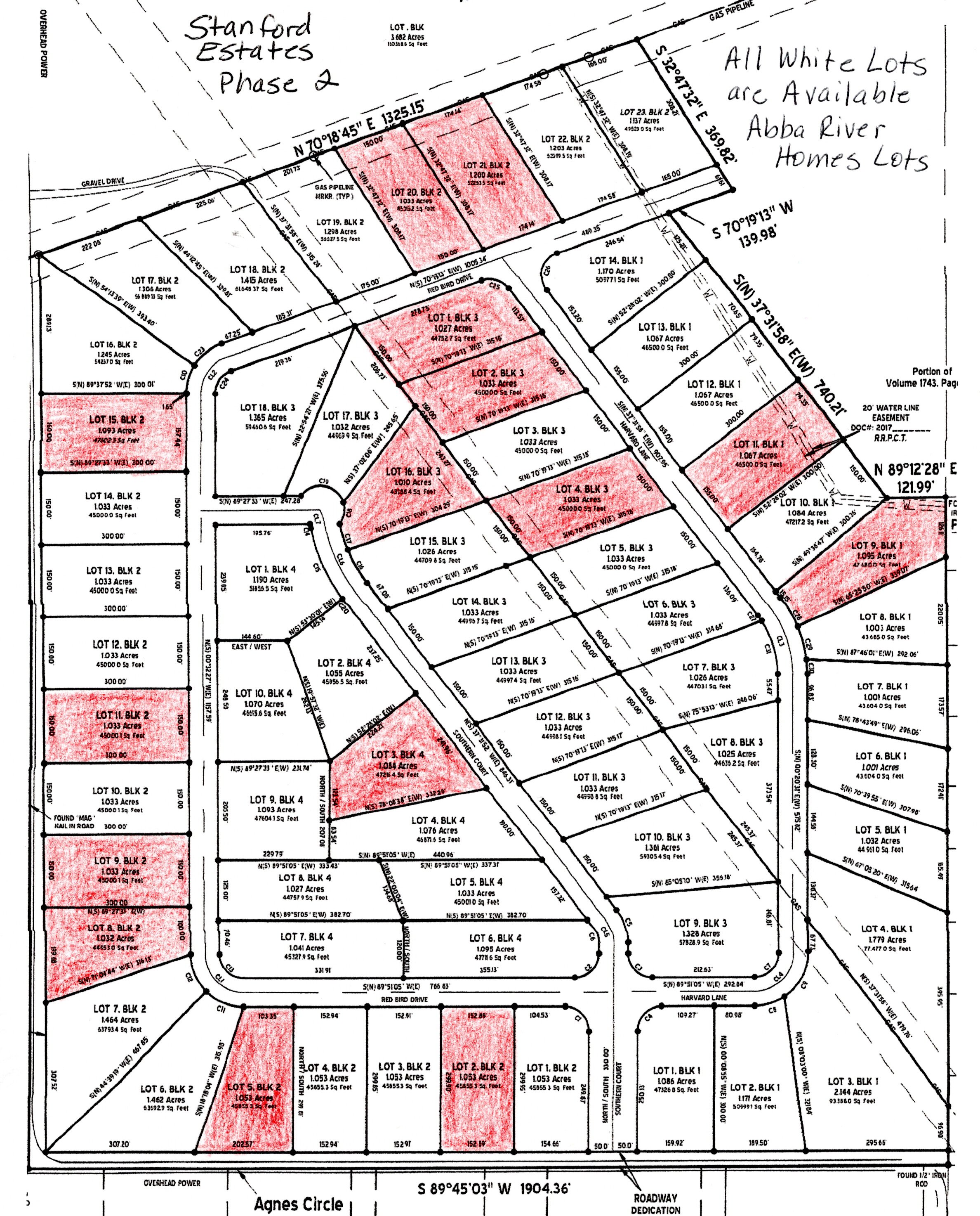 ARH Stanford Estates Phase 2 Lots - Abba River Homes