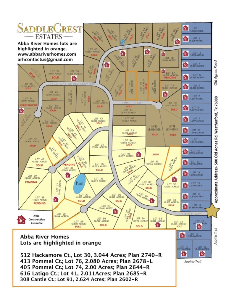 SaddleCrest Estates Abba River Homes